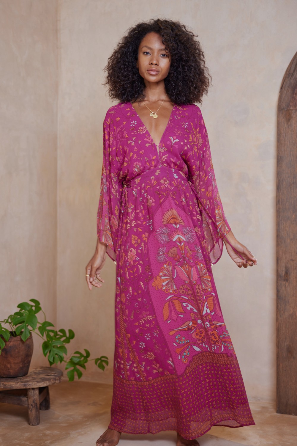 Alexandria Manda Maxi Dress Raspberry Tigerlily