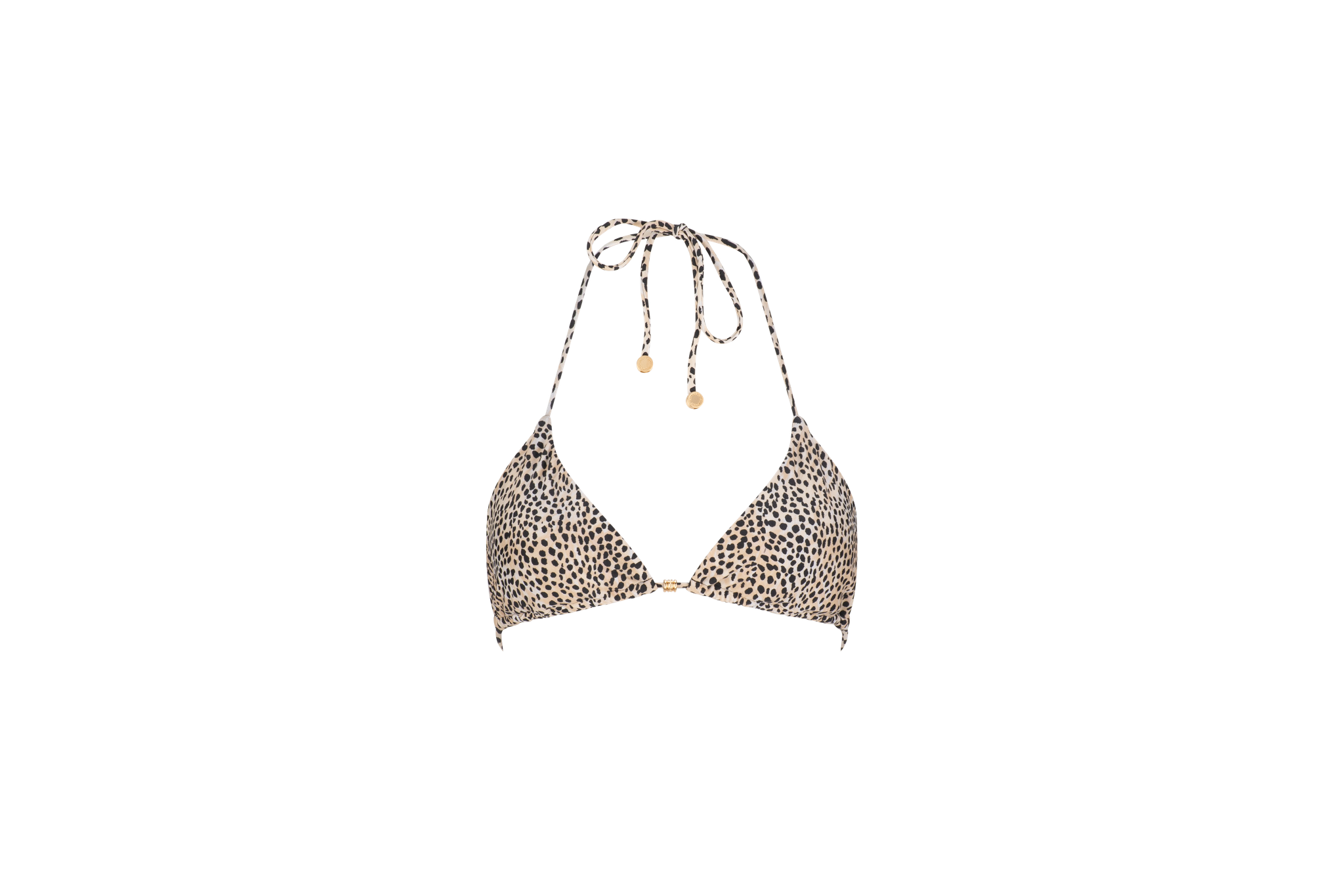 Divna Animal Print Tri Bikini Top, Afterpay