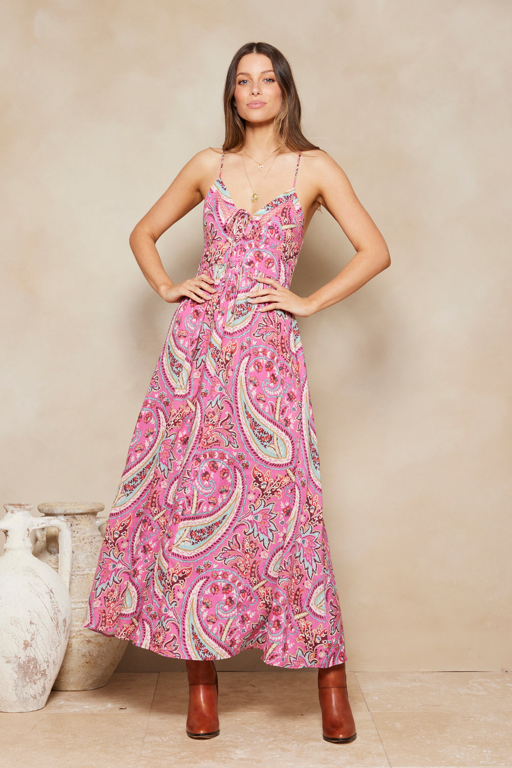 Isadora Teja Maxi Dress - Sorbet Paisley – Tigerlily