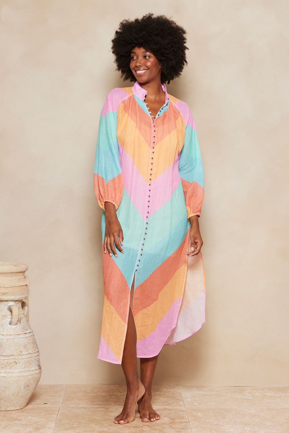 Rainbow shirt sale dress