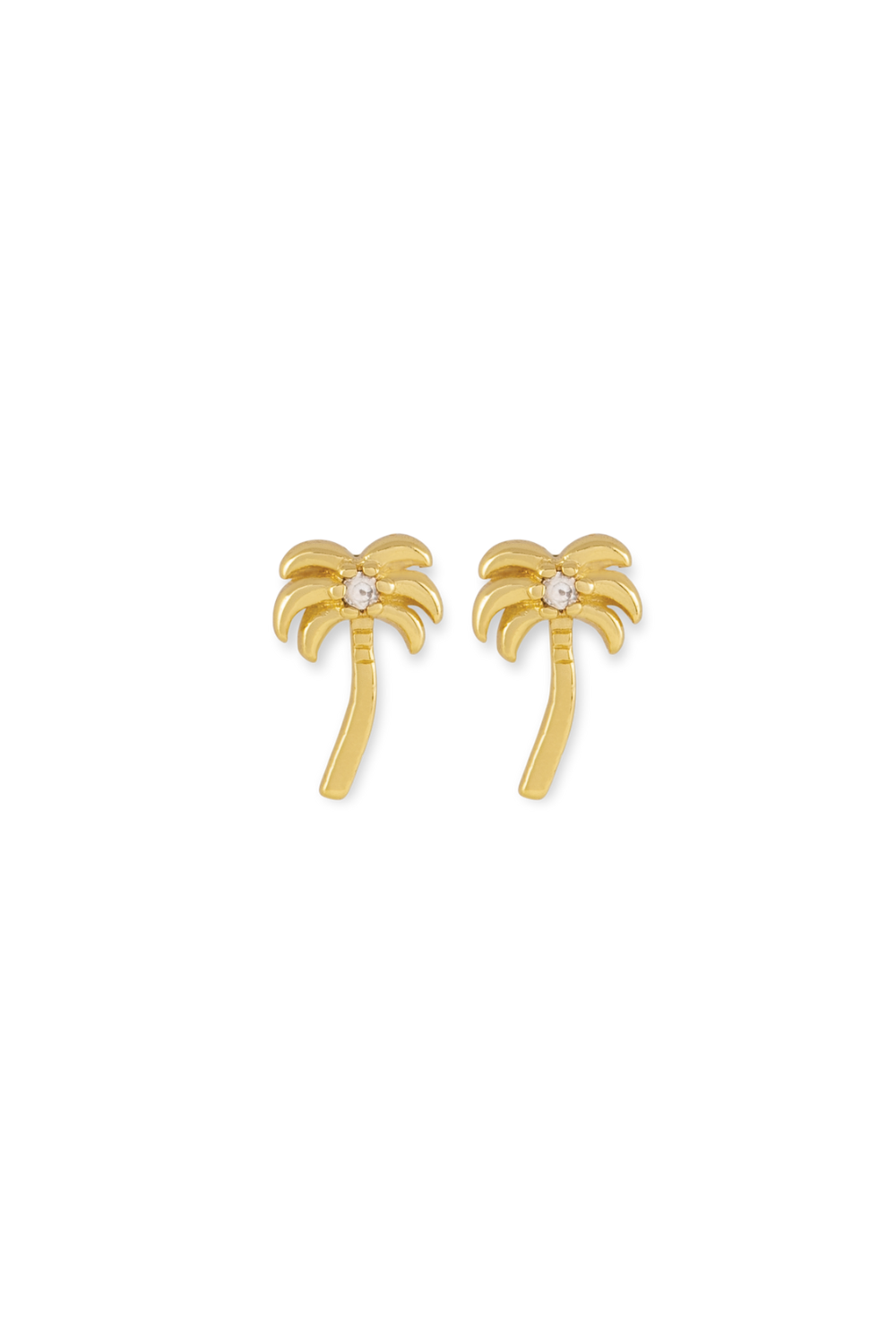 Arms Of Eve X Tigerlily Palm Tree Stud Earrings - Gold