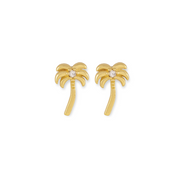 Arms Of Eve X Tigerlily Palm Tree Stud Earrings - Gold