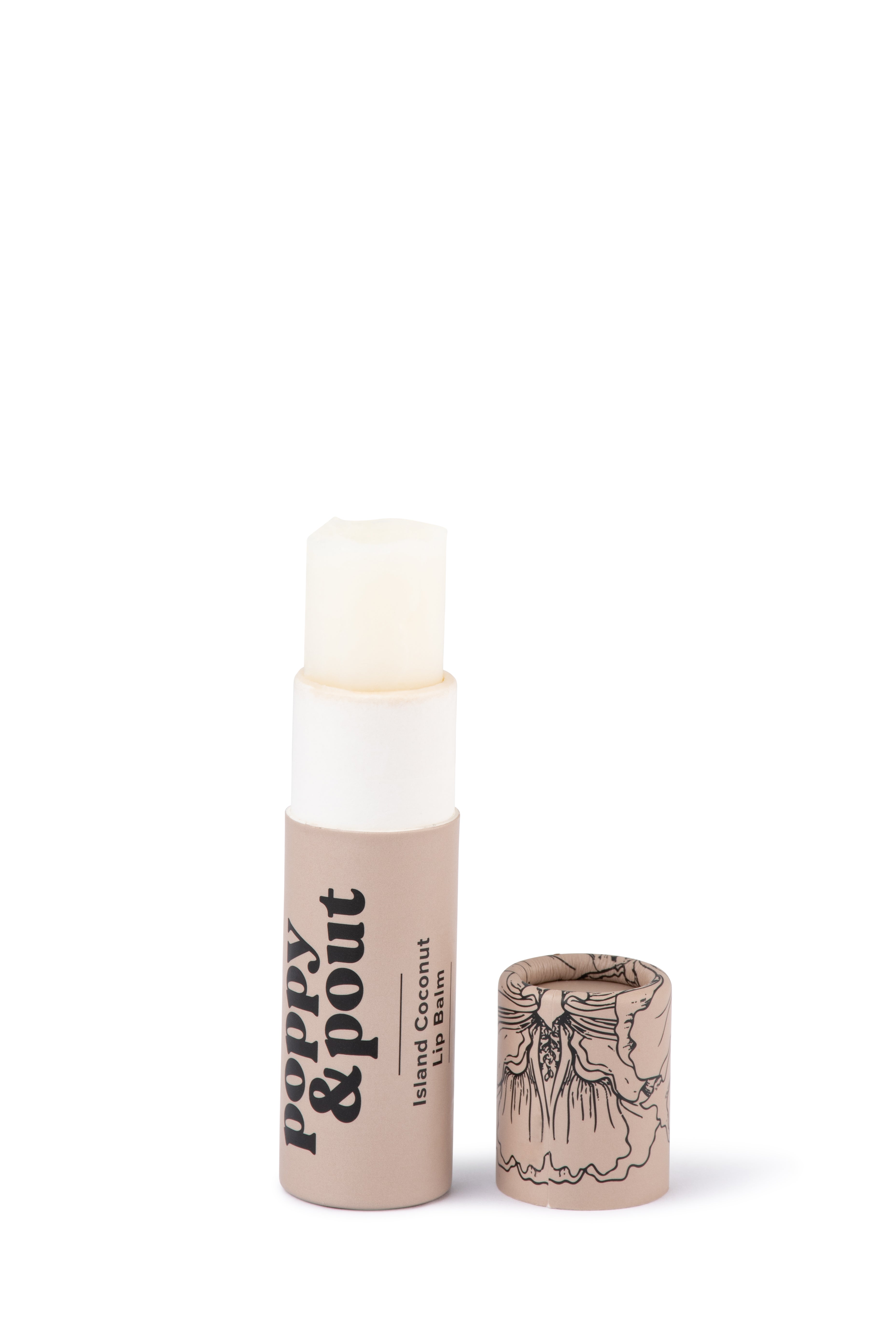 Poppy and Pout Lip Balm - Island Coconut