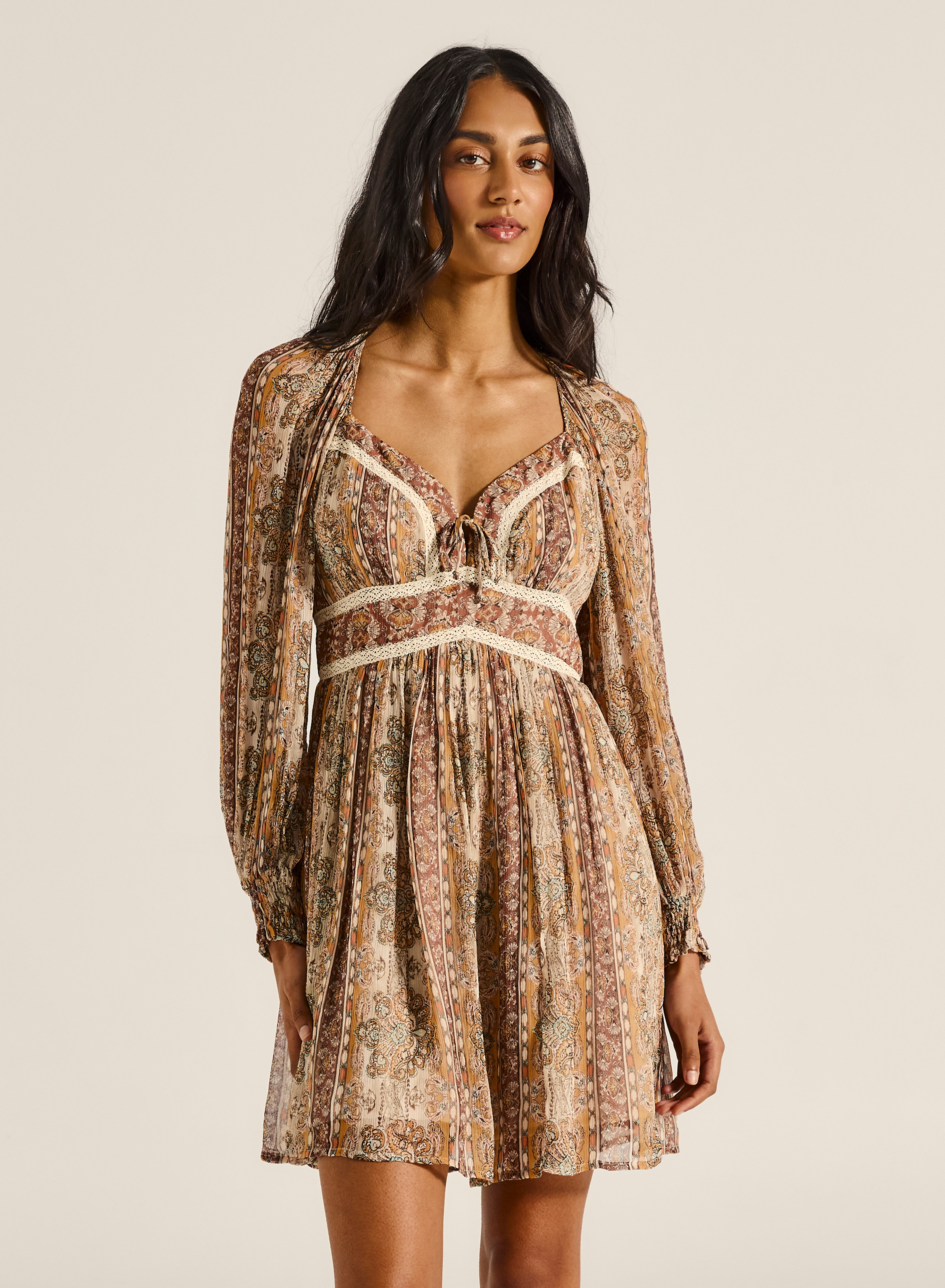 Rashida Marla Long Sleeve Mini Dress