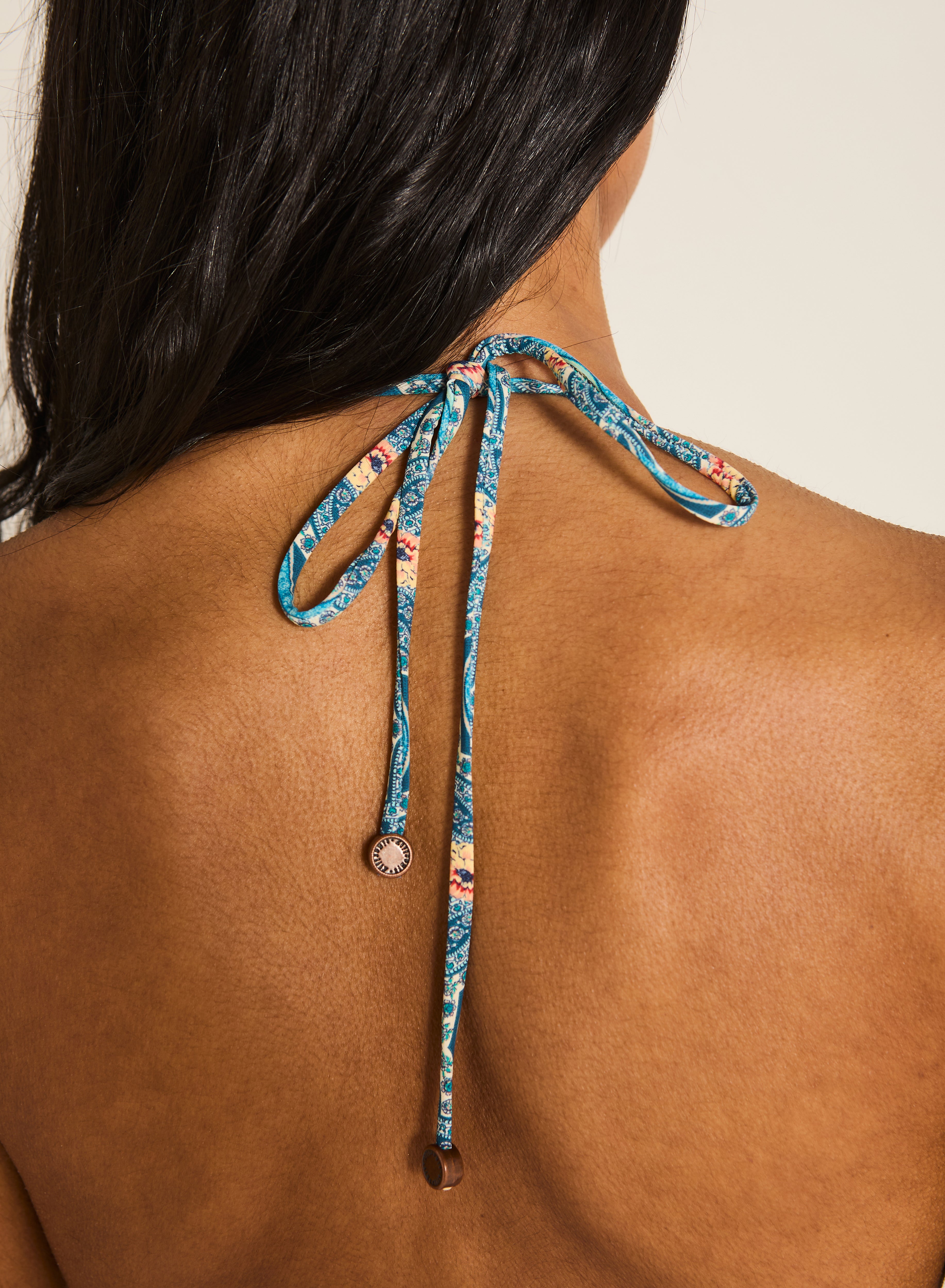 Nalani Long Line Tri Bikini Top