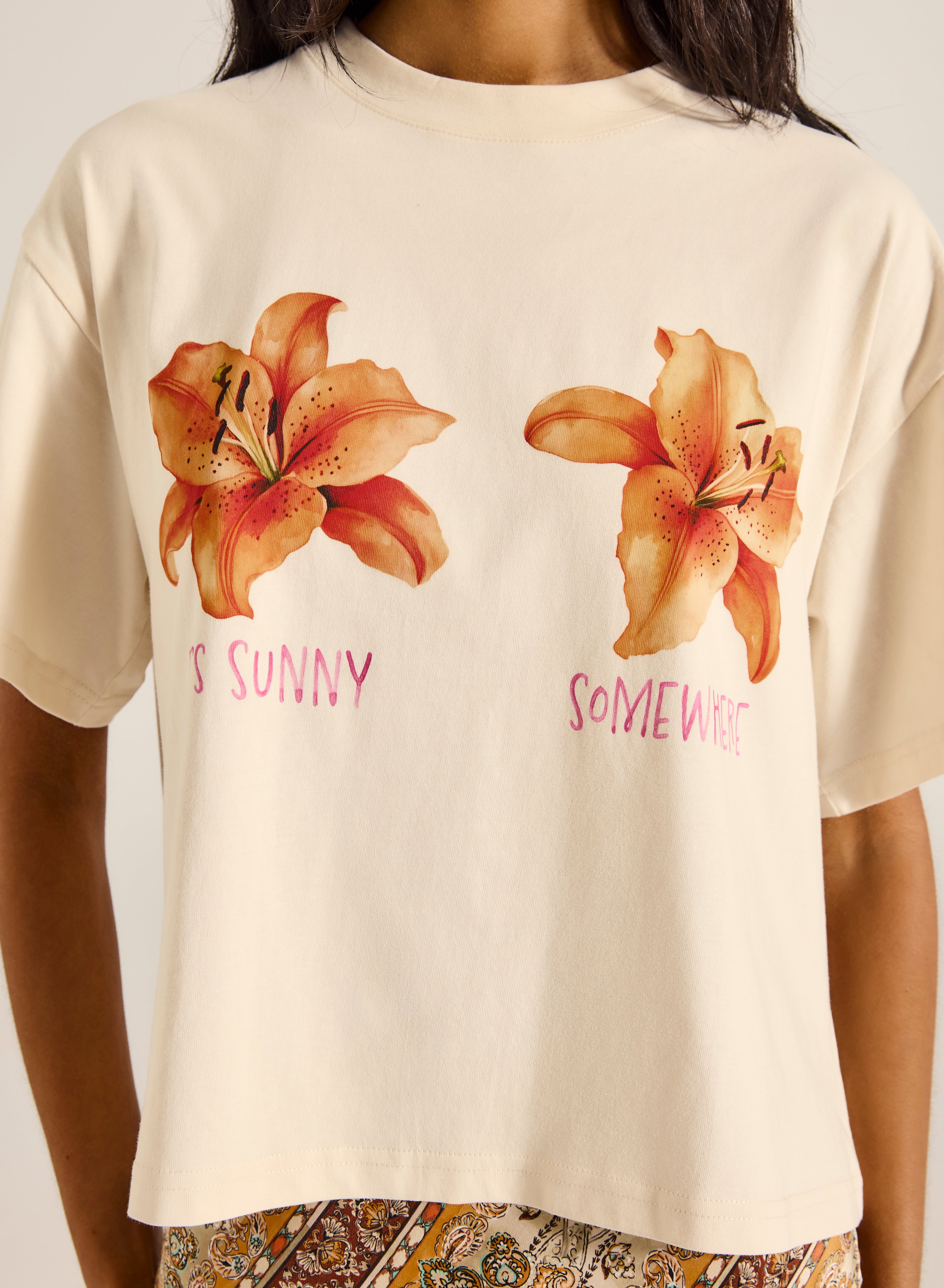 Rashida Lily Boxy Crop Tee