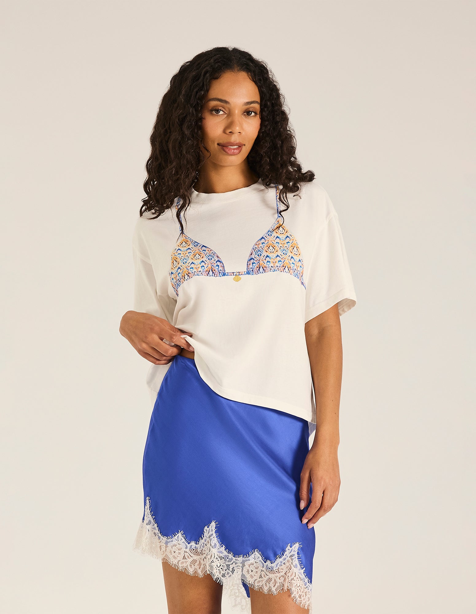 Cobalt Azura Blake Mini Skirt