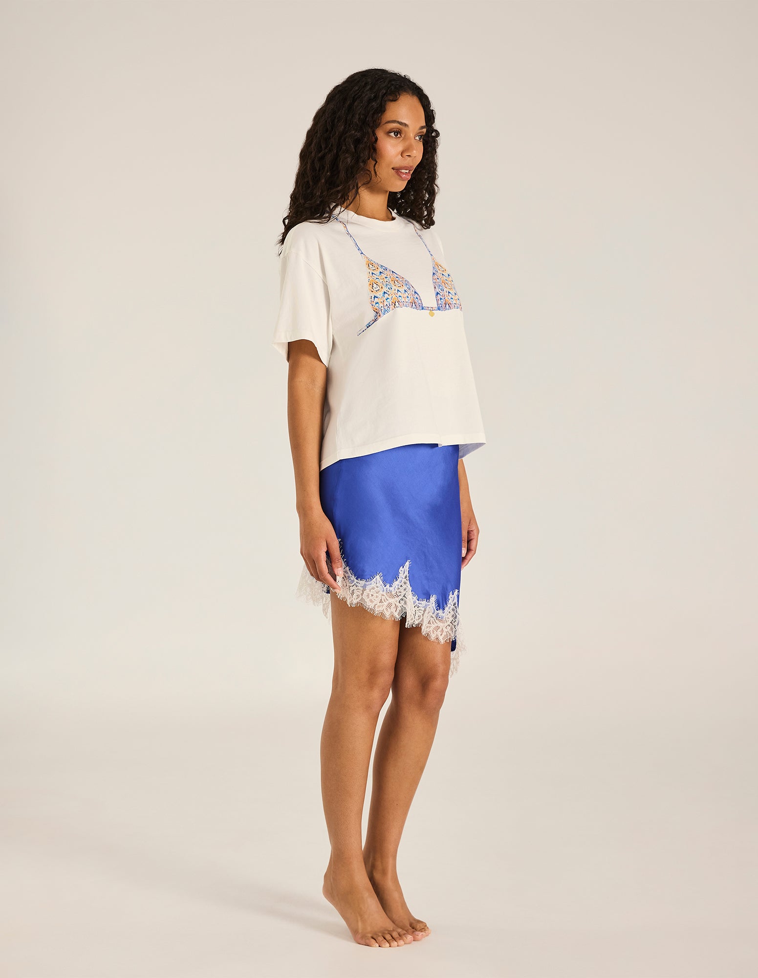 Cobalt Azura Blake Mini Skirt