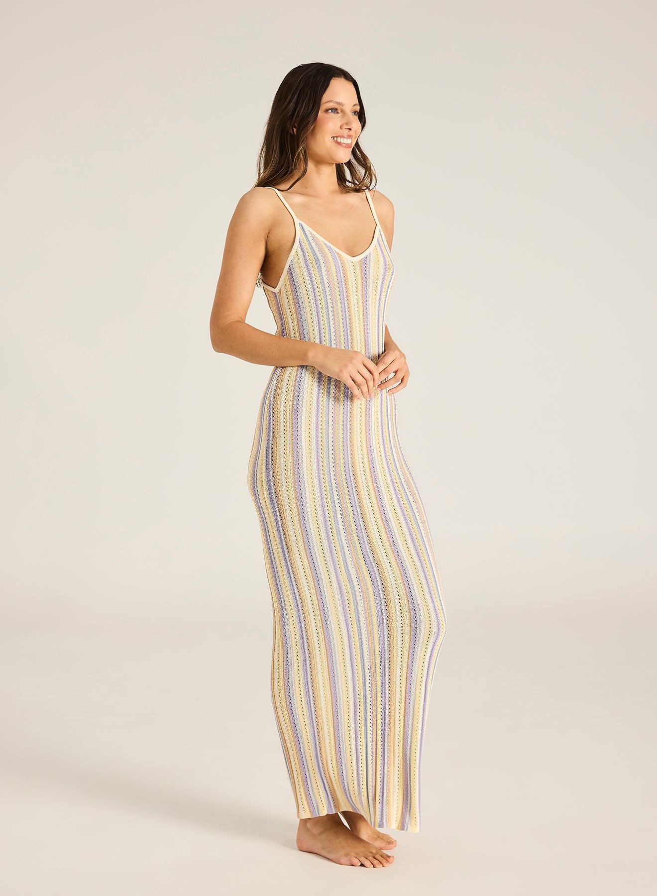 Anara Berry Maxi Dress