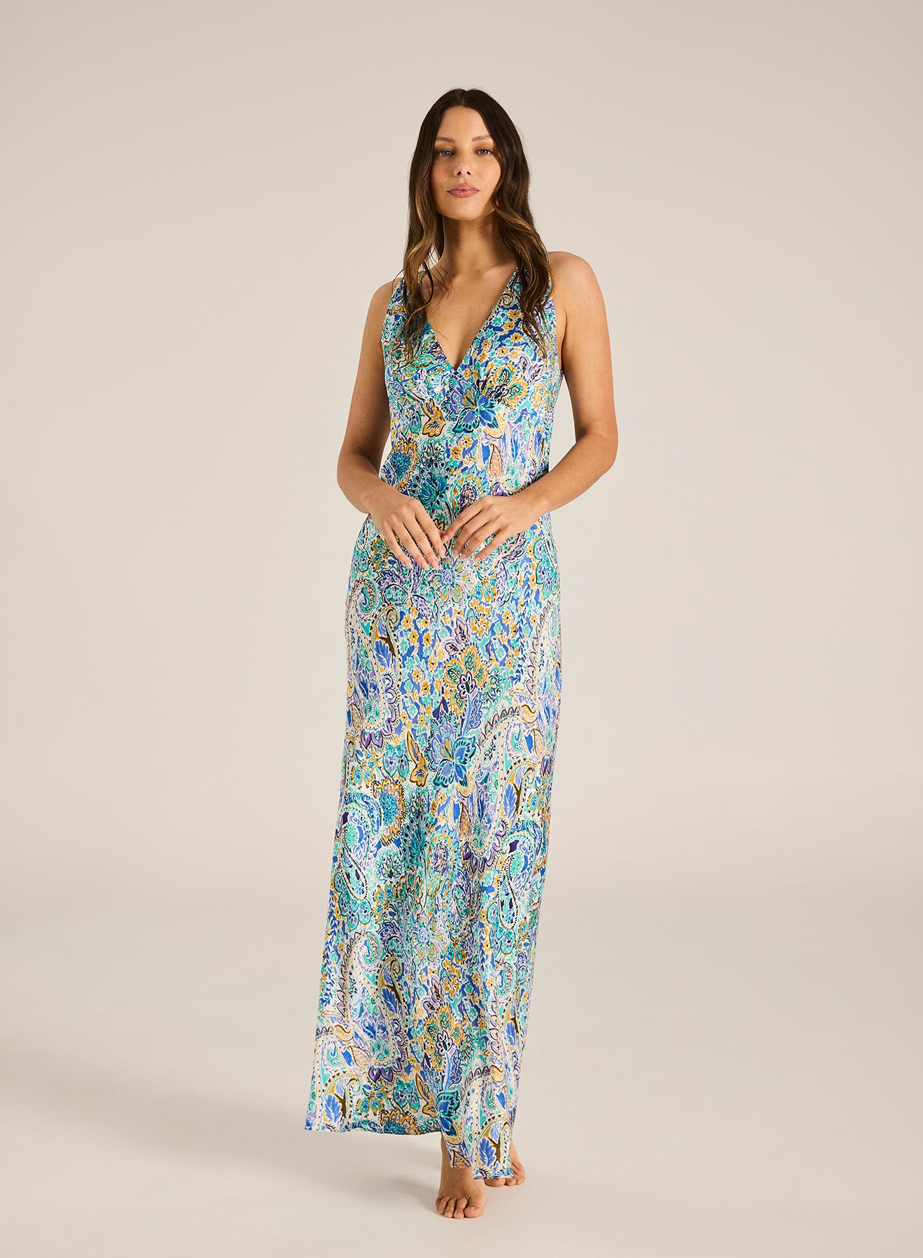 Anara Magnolia Maxi Slip Dress