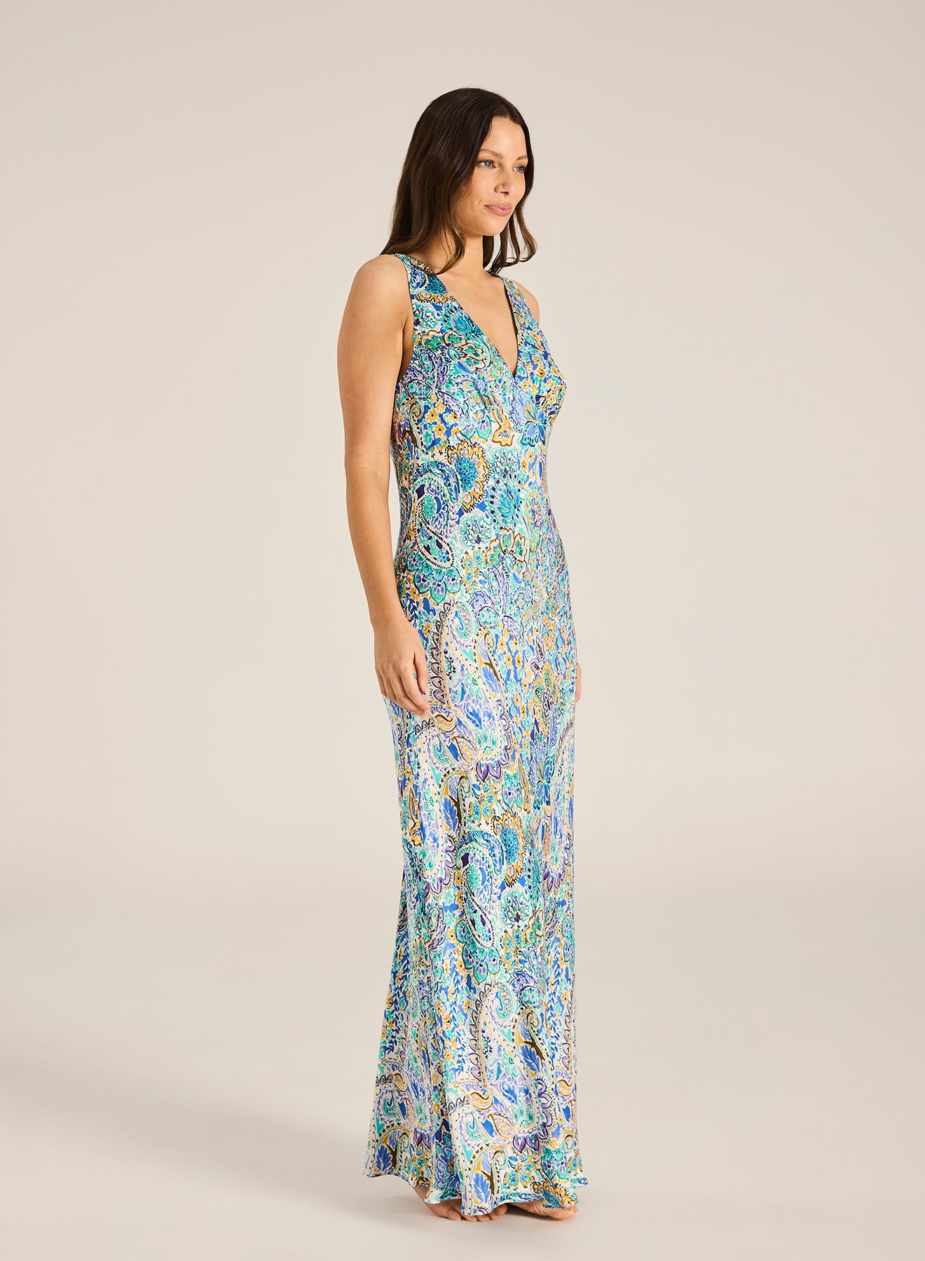 Anara Magnolia Maxi Slip Dress