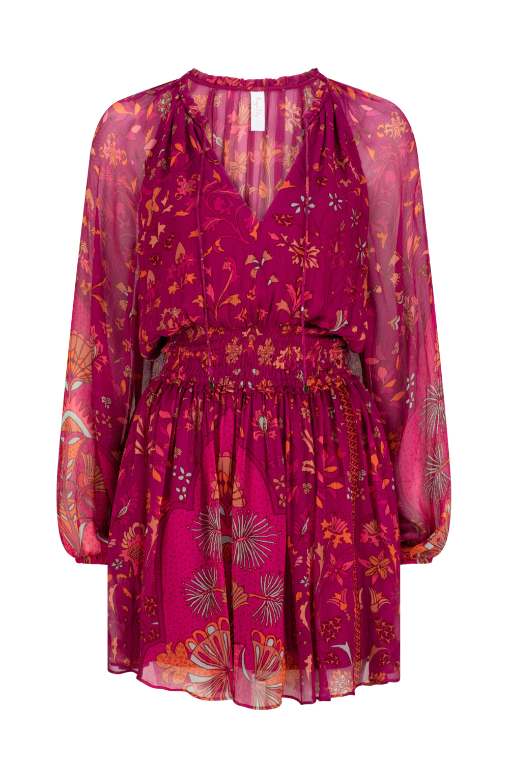 Alexandria Priya Mini Dress - Raspberry – Tigerlily