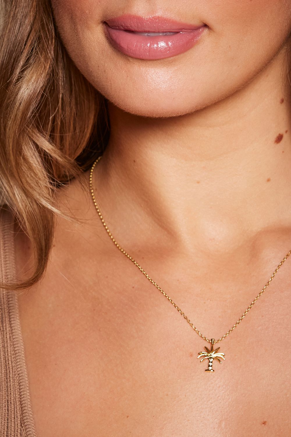 Arms Of Eve X Tigerlily Palm Tree Pendant - Gold
