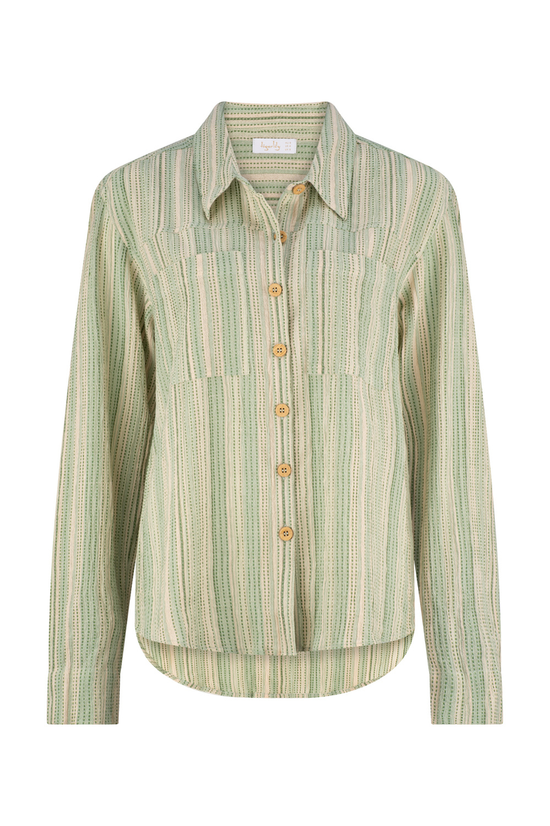 Kivaro Gracie Shirt - Sage Stripe – Tigerlily