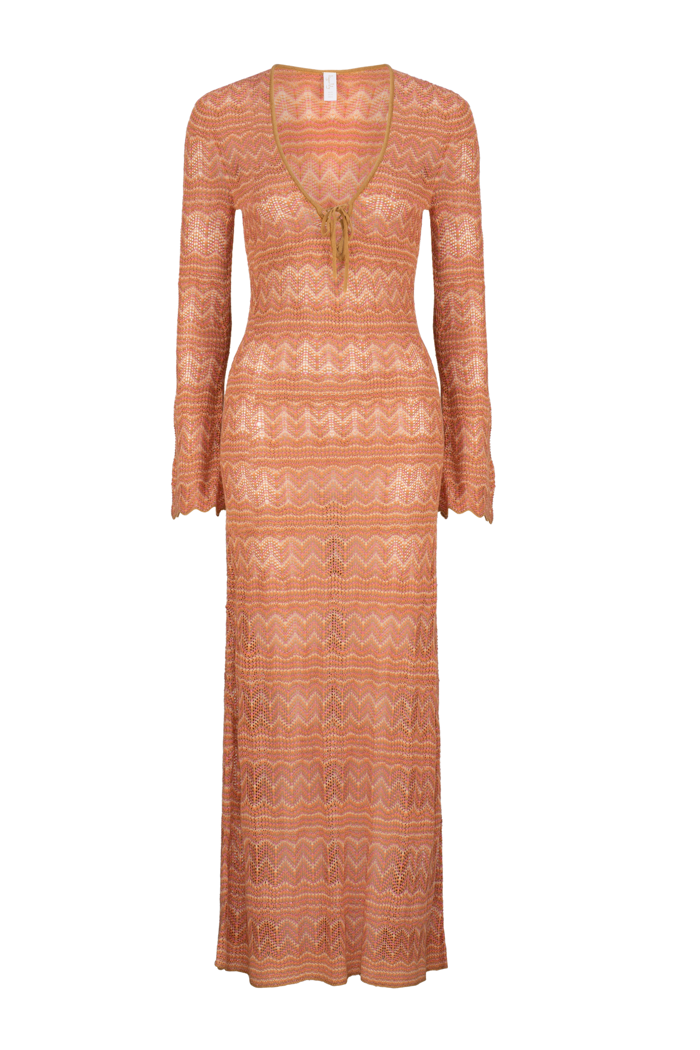 Valentina Odette Maxi Dress - Gold Multi
