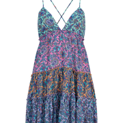Kaliopi Junie Mini Dress - Lagoon Patchwork