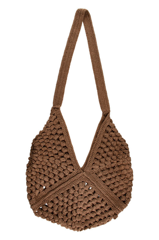 Pearl Crochet Bag - Toasted Coconut